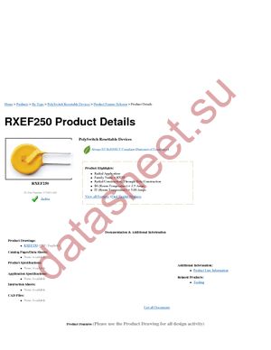 RXEF250 datasheet  
